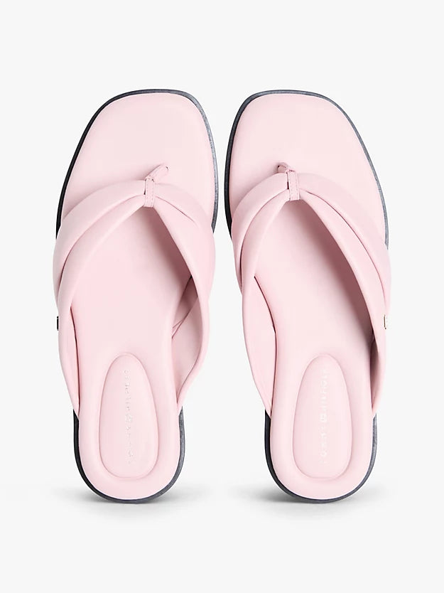 Leather Toe Post Flat Sandals