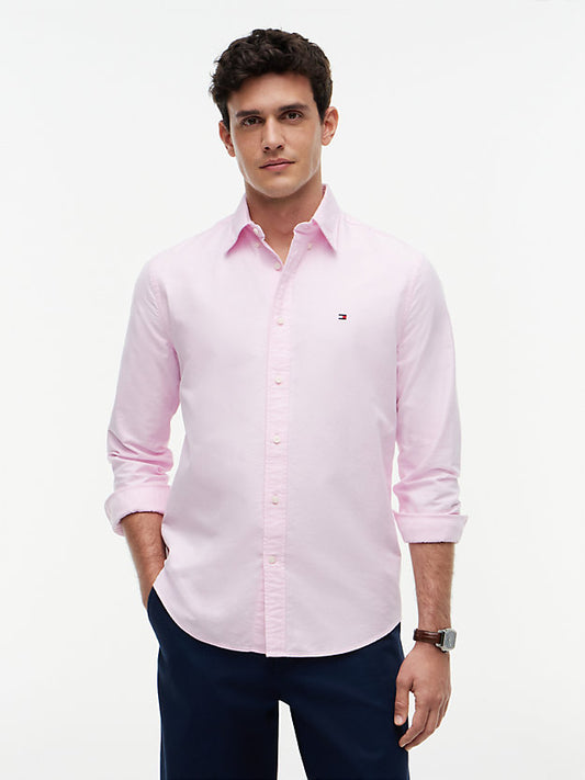 Regular Fit Flag Embroidery Oxford Shirt