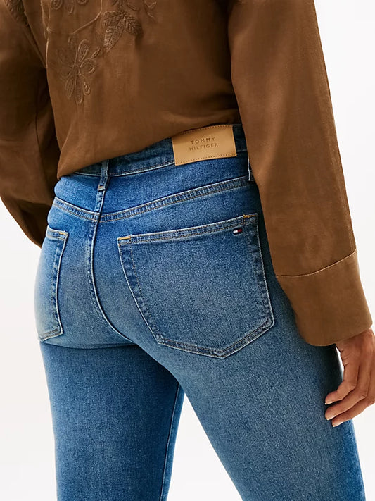 Heritage Whiskered Mid Rise Bootcut Jeans