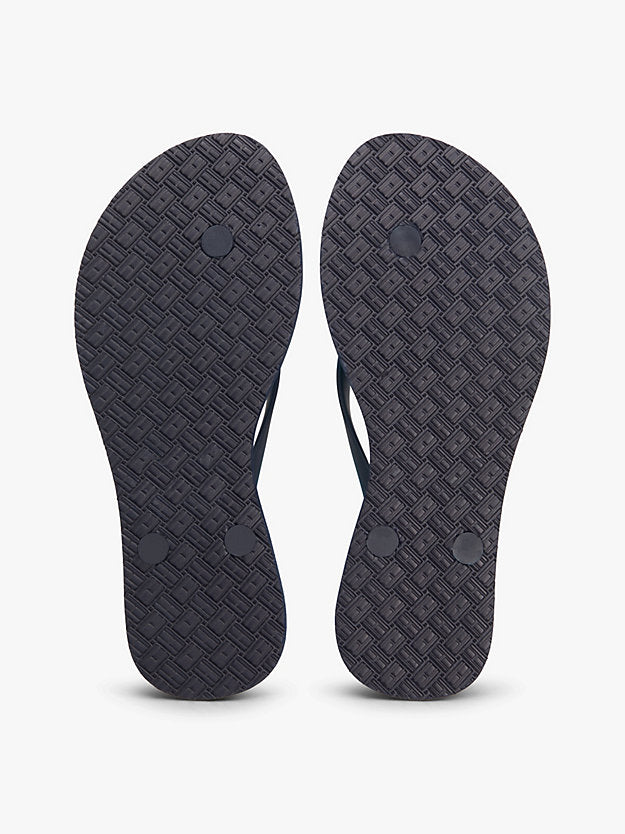 Chic Enamel Flag Flip-Flops