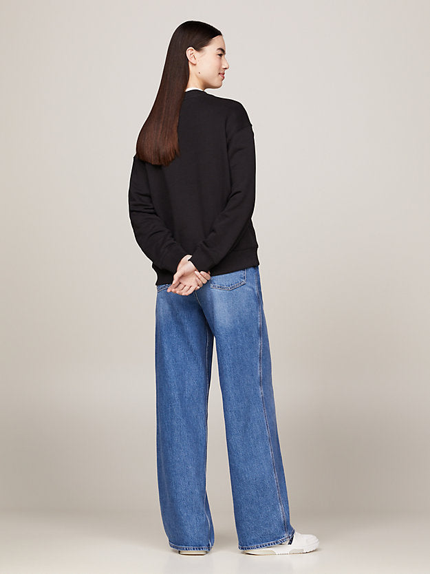 Badge Boxy Fleece Sweatshirt