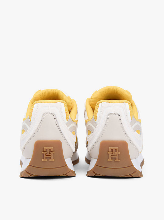 Monogram Leather Mixed Texture Trainers