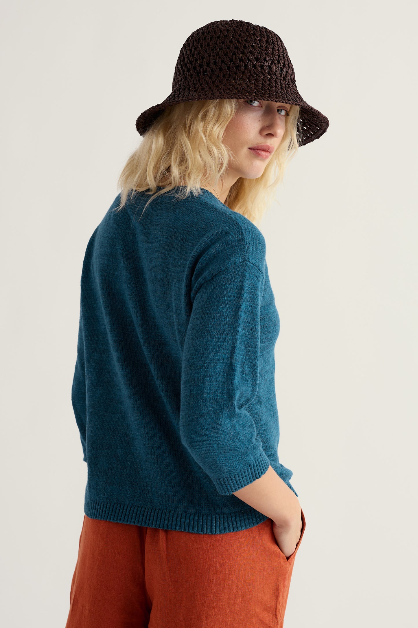 Pentire Steps Linen & Organic Cotton Cardigan