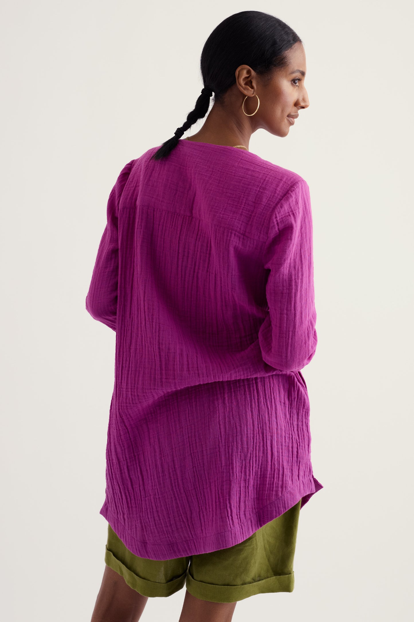 Op Art Organic Cotton Tunic Top