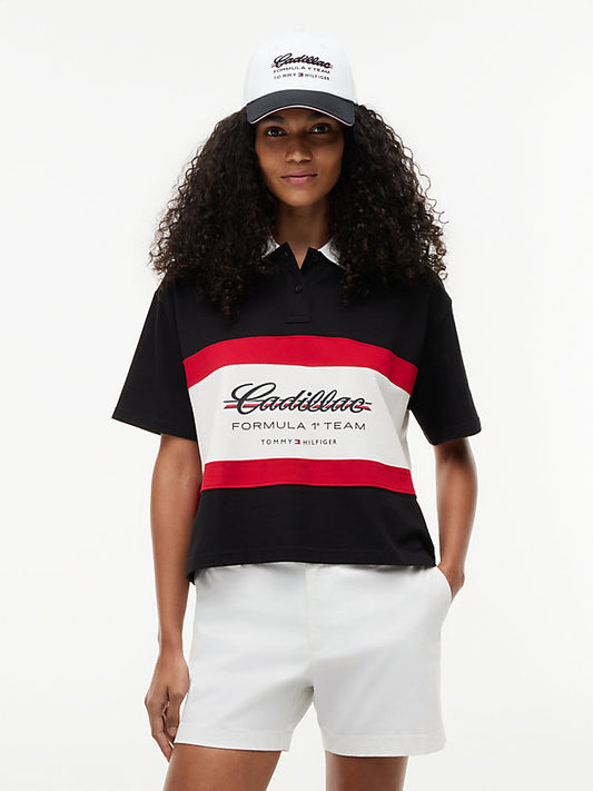 1 Team Logo Boxy Polo Shirt
