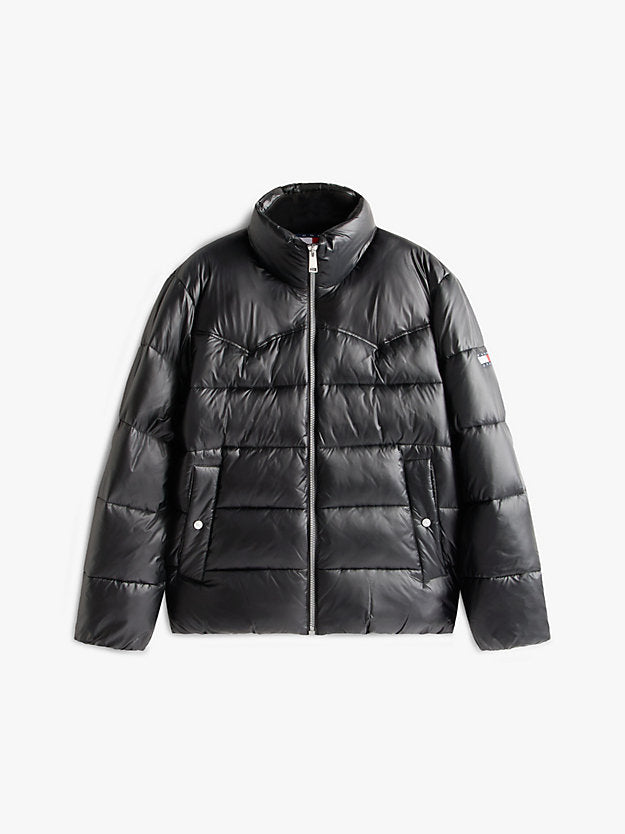 Water Repellent Twill Relaxed Puffer Jacket