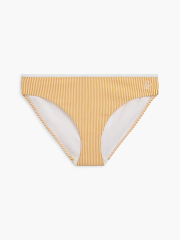 Essential Seersucker Logo Classic Bikini Bottoms