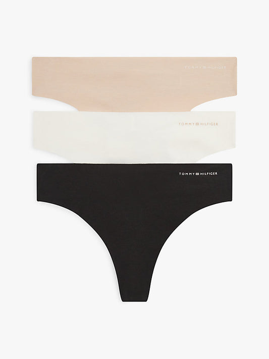 3-Pack Logo Interlock Knit Thongs