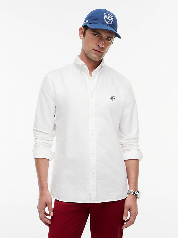 Heritage Regular Fit Logo Embroidery Oxford Shirt