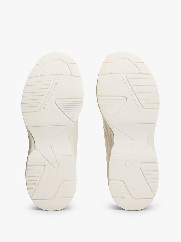 Monogram Mixed Texture Leather Trainers