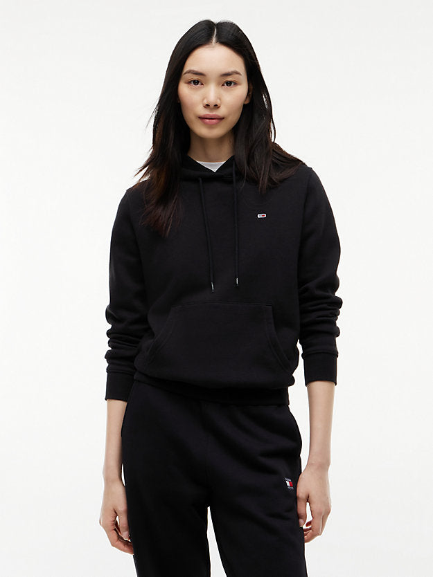 Flag Embroidery Fleece Drawstring Hoody
