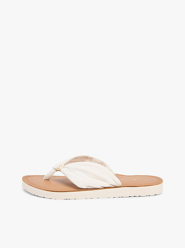 Monogram Plaque Hemp Flip-Flops