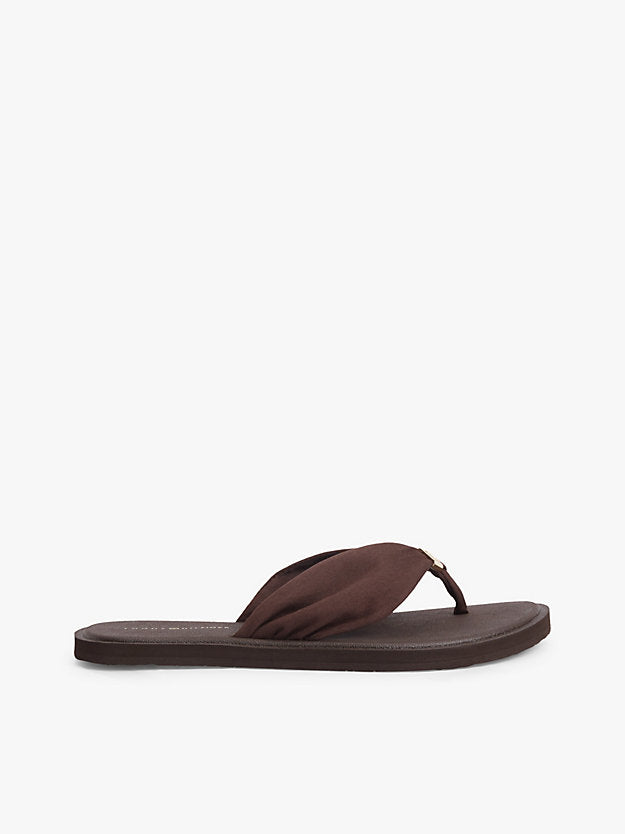 Monogram Plaque Flip-Flops