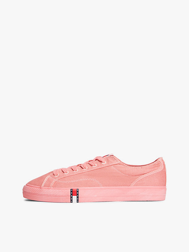 Archive Flag Stripe Washed Canvas Trainers