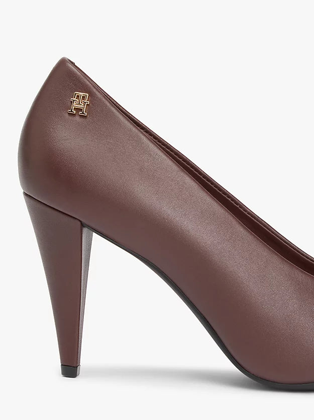 Leather Monogram High Heels