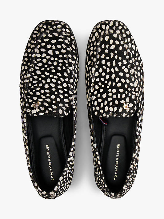 Snow Leopard Print Loafers