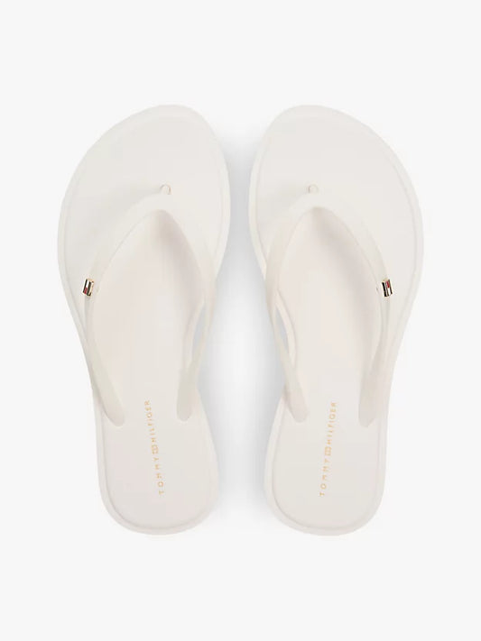 Chic Enamel Flag Flip-Flops