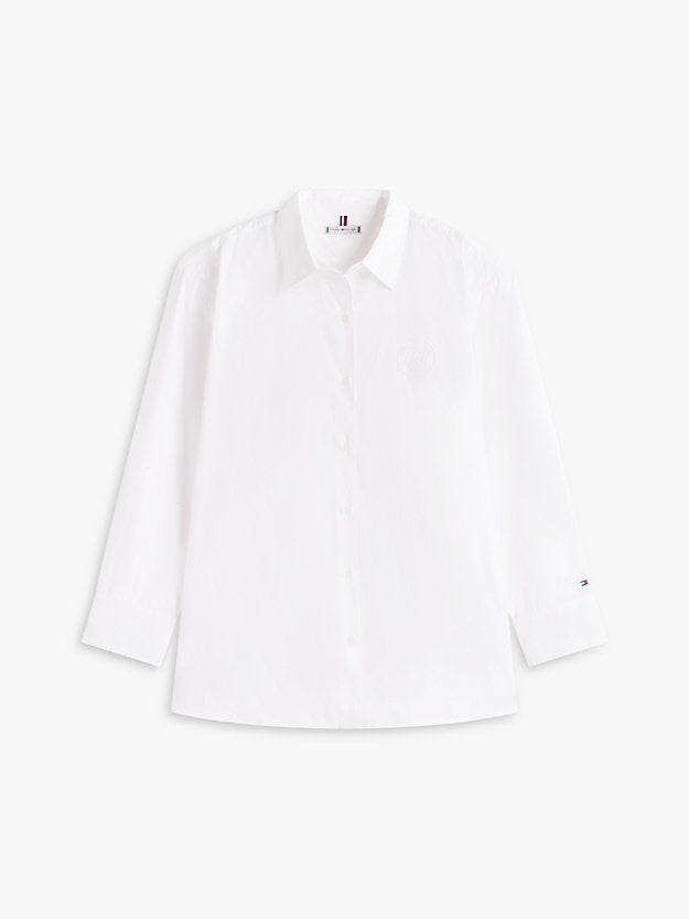 Curve Oversized Fit Logo Embroidery Shirt