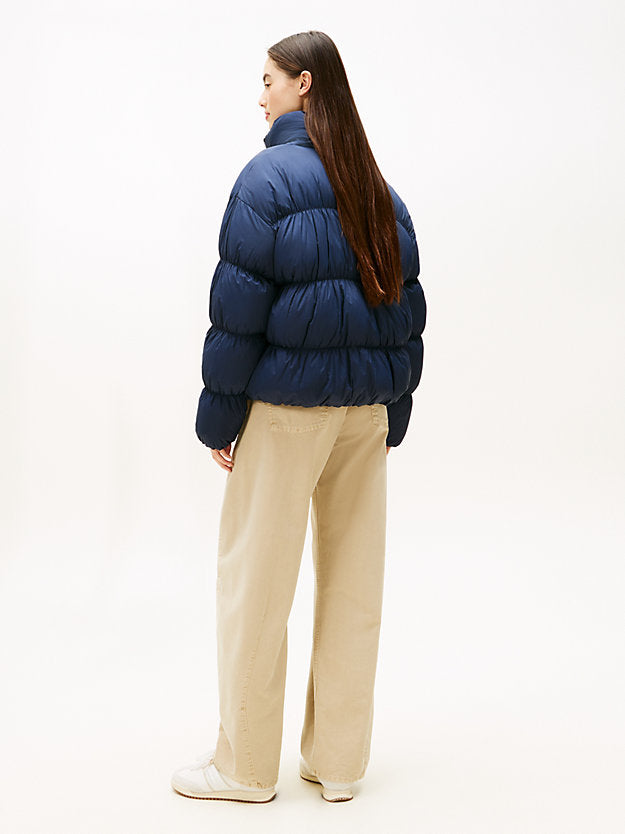Ruched Down Puffer Jacket