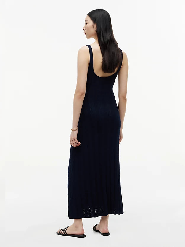 Cable Knit Fit And Flare Midi Dress