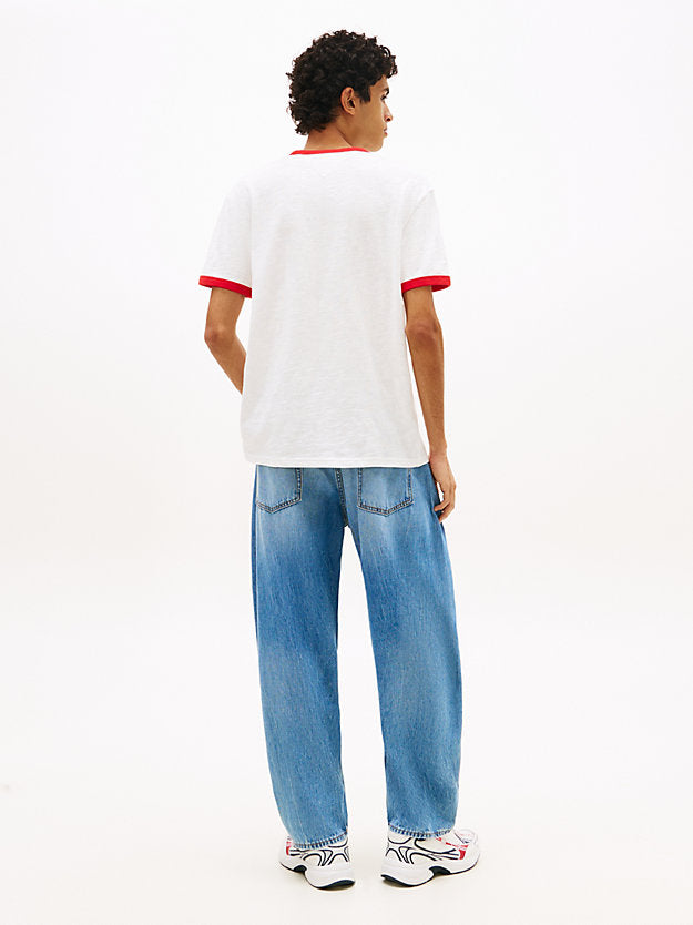 Wavy Flag Textured Jersey T-Shirt