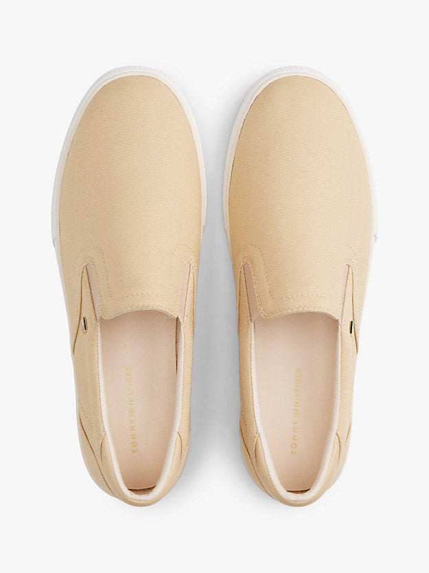 Low Profile Canvas Slip-On Trainers