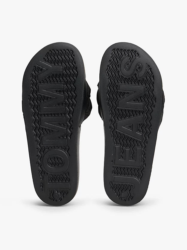 Embossed Braided Strap Slides