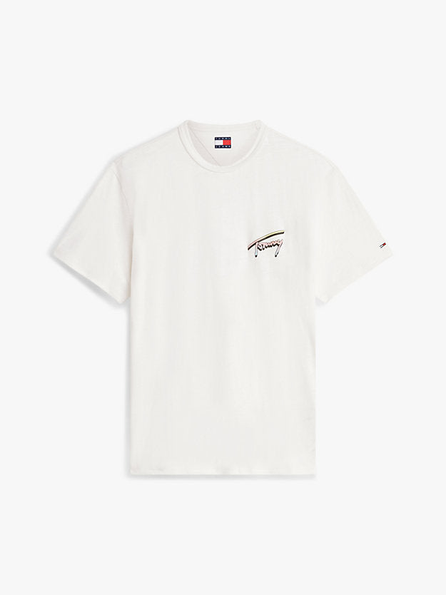 Back Graphic Textured Relaxed T-Shirt