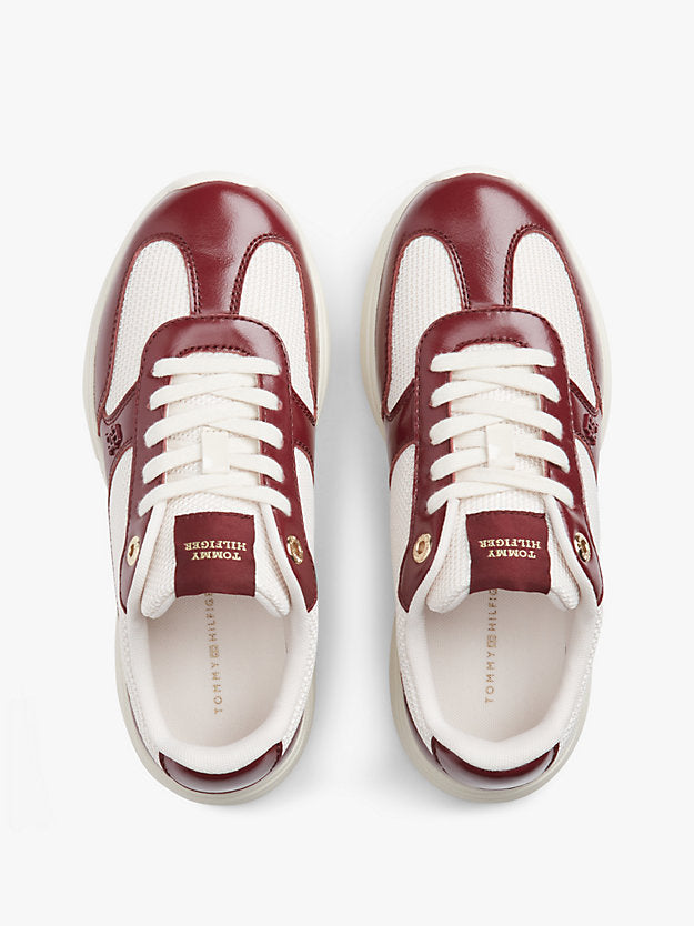 Monogram Mixed Texture Leather Trainers