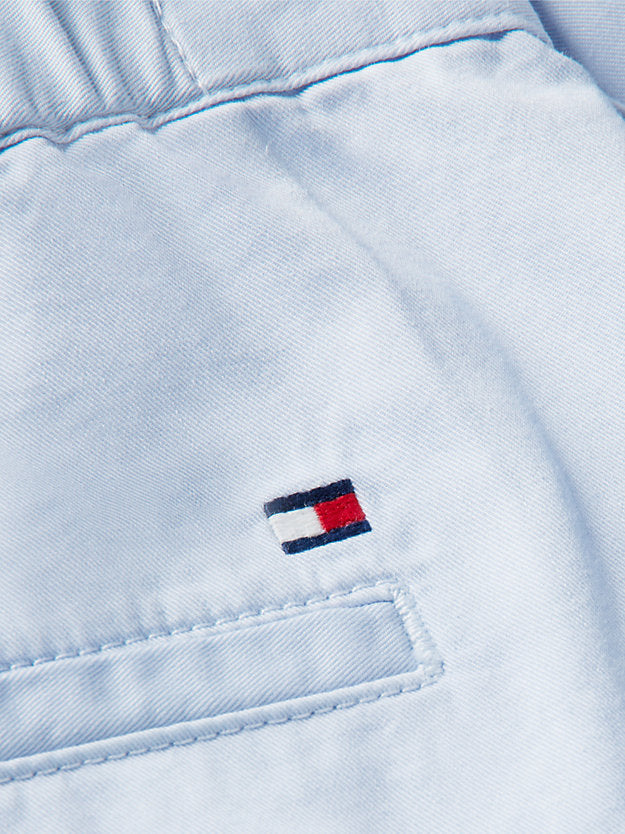 Washed Flared Chino Shorts