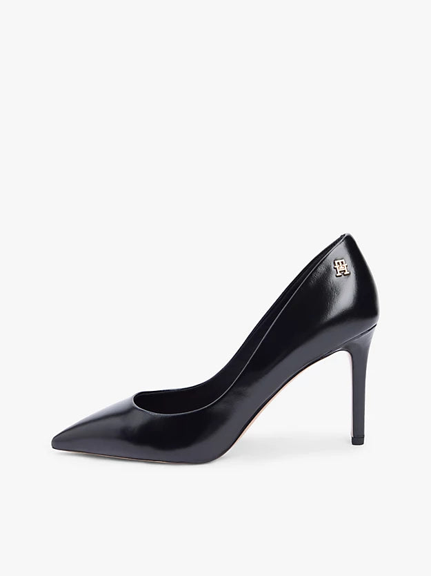 Leather Pointed Toe Stiletto Heels