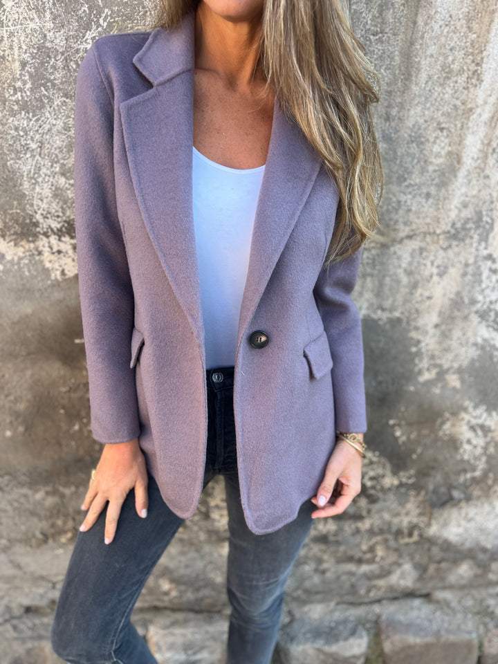 🔥NEUHEIT- 48% RABATT- Damen Baumwoll-Revers Langarm Freizeitjacke