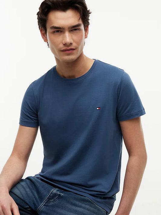 Flag Embroidery Slim Jersey T-Shirt