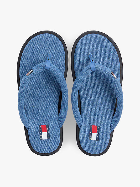 Denim Padded Strap Flip-Flops