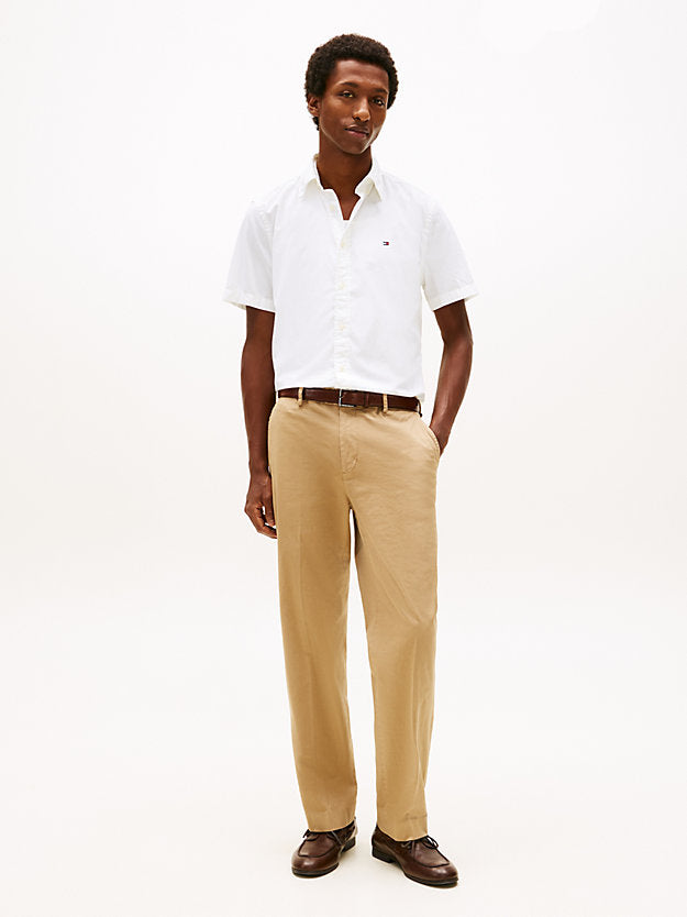 Regular Fit Flex Poplin Short Sleeve Shirt