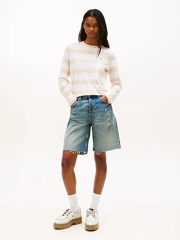 Flag Embroidery Jersey Long Sleeve T-Shirt