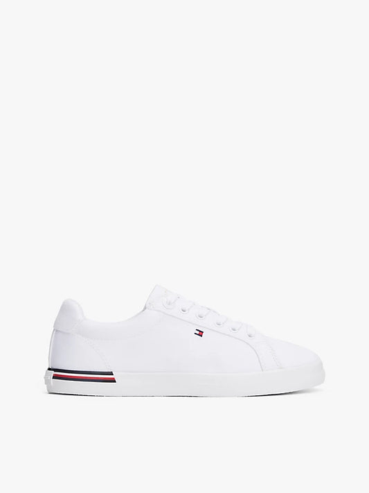 Twill Signature Lace-Up Trainers