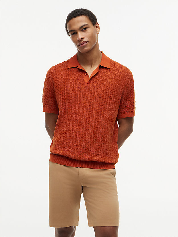 Washed Structured Polo Shirt
