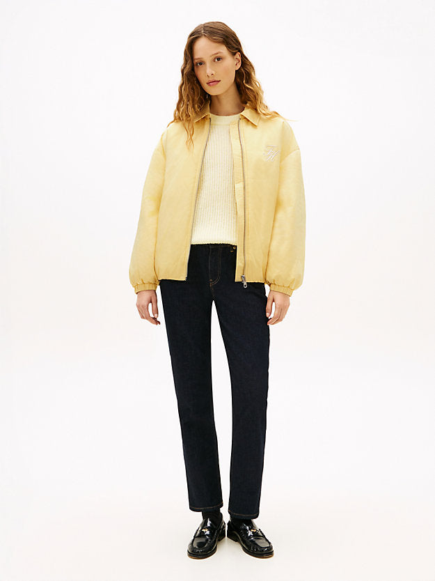Water Repellent Satin Relaxed Padded Jacket