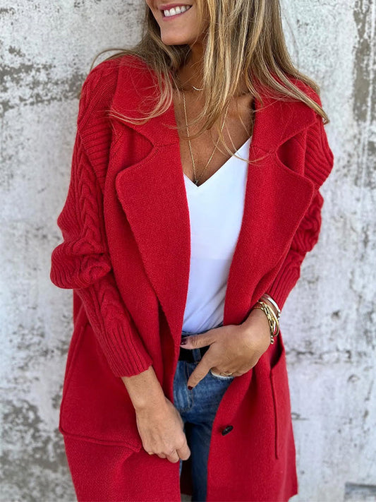 AUSVERKAUF🔥 Freizeitjacke mit Rippenkragen und Taschen