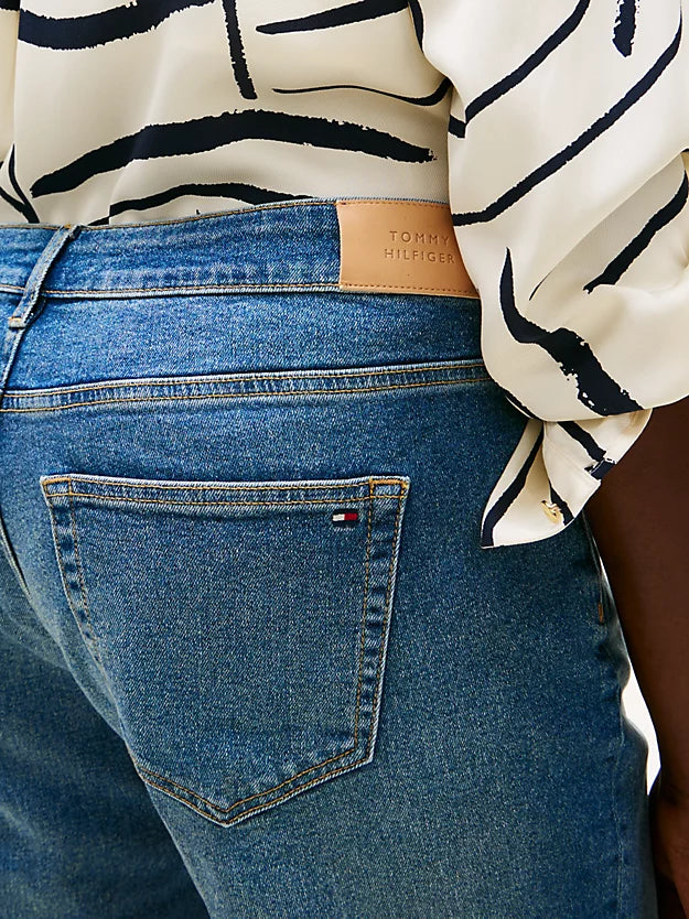 Curve Heritage Whiskered Mid Rise Bootcut Jeans