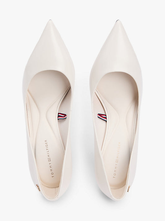 Leather Pointed Toe Stiletto Heels