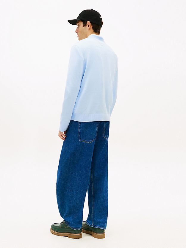 Flag Embroidery Lightweight Slim Jumper