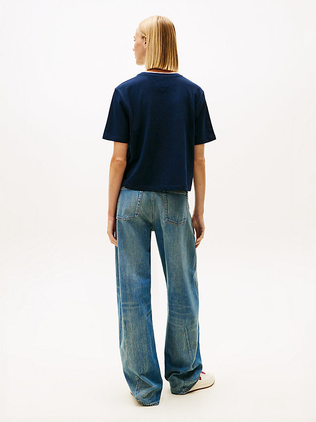 Logo Appliqué Relaxed Boxy T-Shirt