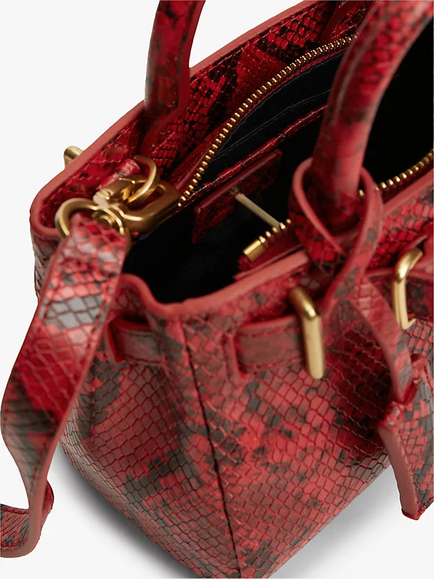 The American Icon Snake Print Leather Tote Bag