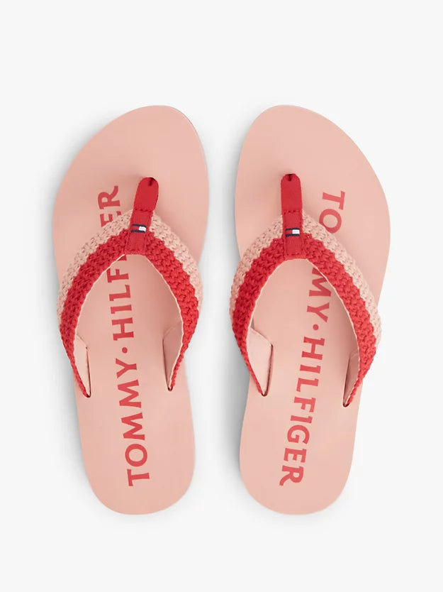 Logo Woven Flip-Flops