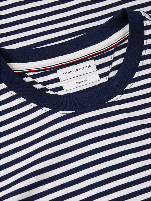Wavy Flag Patch Stripe T-Shirt