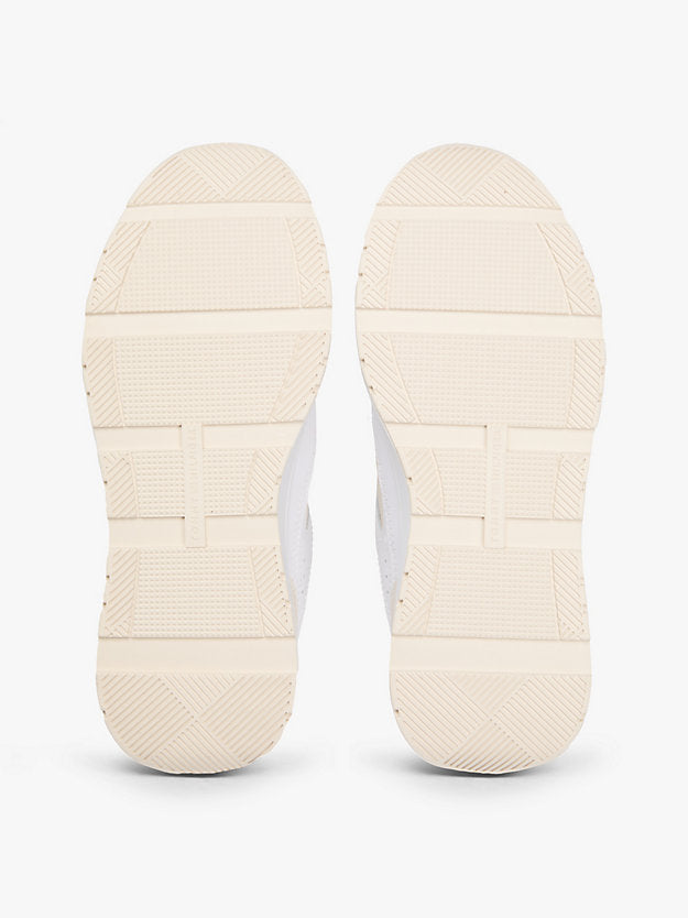 Monogram Leather Mixed Texture Trainers