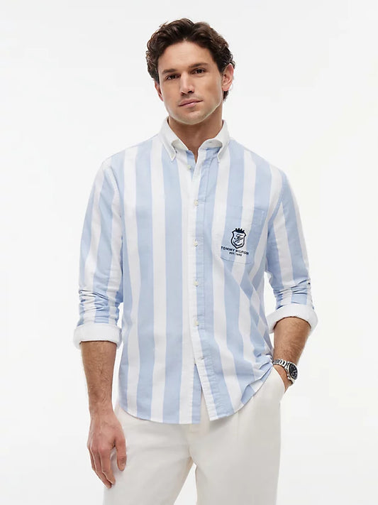 Classic Fit Crest Embroidery Oxford Shirt