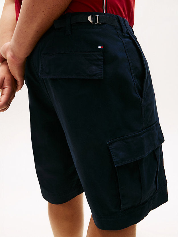Plus Twill Relaxed Cargo Shorts